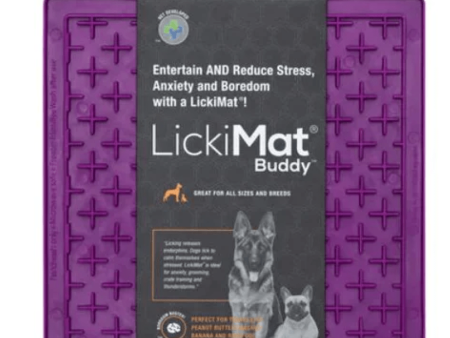 LickiMats Classic Buddy Slow Feeder for Dogs and Cats (Purple) Hot on Sale