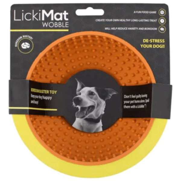 LickiMat Wobble Slow Feeder for Dogs (Orange) For Discount