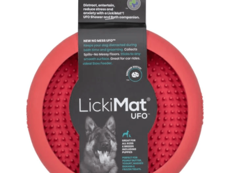 LickiMat UFO Slow Feeder for Dogs (Pink) For Discount