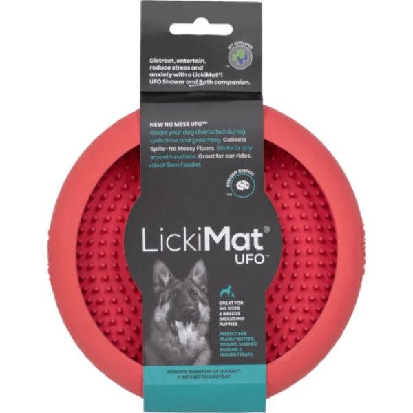 LickiMat UFO Slow Feeder for Dogs (Pink) For Discount