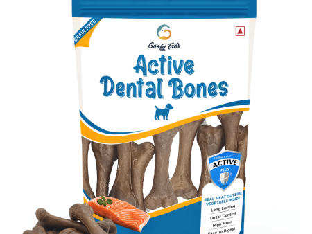 Goofy Tails Salmon Active Dental Bones Dog Treats Cheap