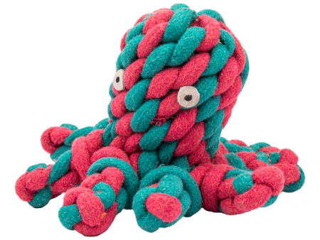 TopDog Premium Ropey Octopus Toy for Dogs and Cats (Blue Pink) For Sale