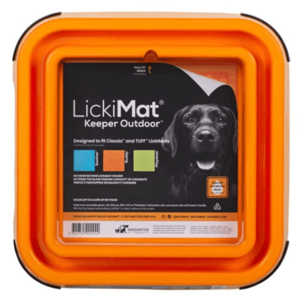 LickiMat Outdoor Keeper Slow Feeder for Dogs (Orange) Sale