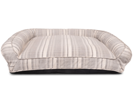 Pawpourri Vintage Sofa Striped Bed for Dogs (Grey) Online Hot Sale