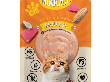 Moochie Mousse with Salmon Grain Free Cat Treats on Sale