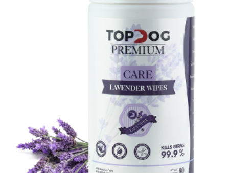 TopDog Premium Lavender Sanitizing Wipes for Dogs and Cats on Sale