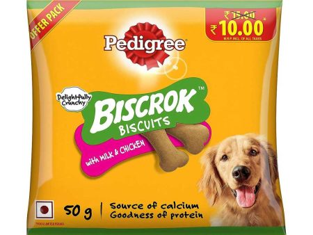 Pedigree Chicken Flavour Biscrok Dog Treat (50g) For Cheap