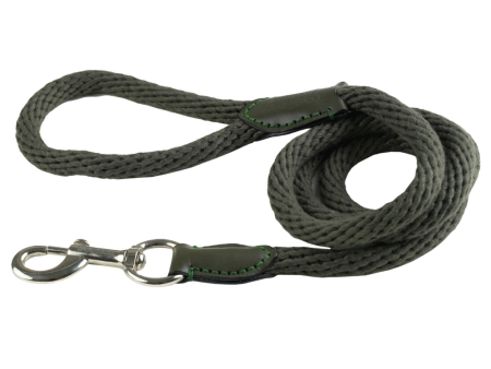 TopDog Premium Cotton Rope Leash for Dogs (Olive) Sale