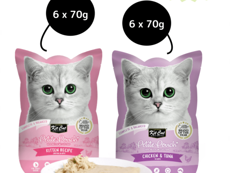 Kit Cat Chicken and Tuna and Chicken Cat Wet Food Combo Discount