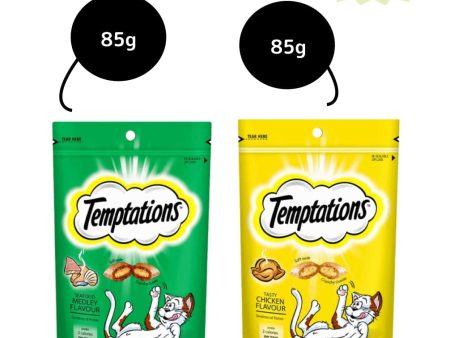 Temptations Tasty Chicken and Seafood Medley Flavour Cat Treats Combo Online Hot Sale