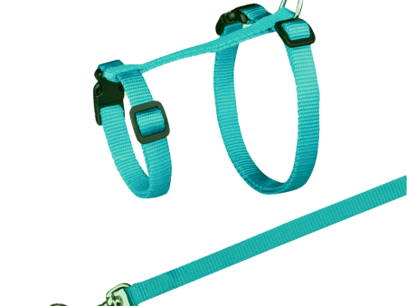 Trixie Harness with Leash for Cats & Kittens (Turquoise) Discount