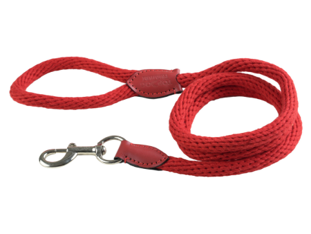 TopDog Premium Cotton Rope Leash for Dogs (Red) Discount