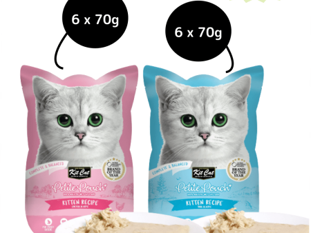 Kit Cat Kitten Chicken and Tuna Cat Wet Food Combo on Sale