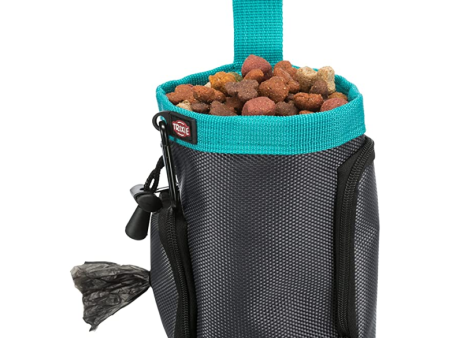 Trixie Baggy 2 in1 Snack Bag for Dogs and Cats (Grey) For Cheap