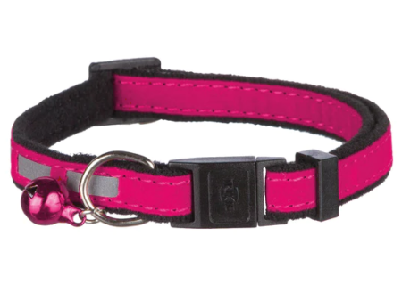 Trixie Safer Life Reflective Collar with Bell for Cats (Pink) Cheap