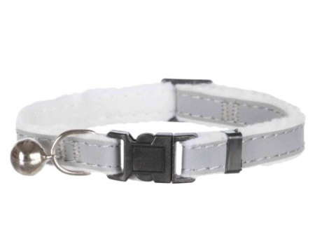 Trixie Safer Life Reflective Collar with Bell for Cats (Grey) For Discount