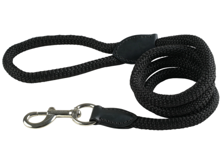 TopDog Premium Nylon Rope Leash for Dogs (Black) For Sale