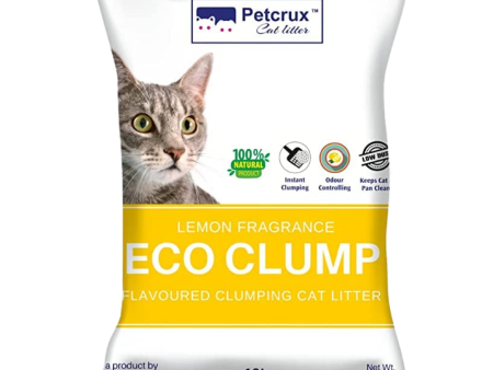 Petcrux Lemon Scented Eco Clumping Cat Litter Supply