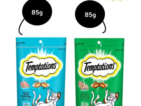 Temptations Tempting Tuna and Seafood Medley Flavour Cat Treats Combo Fashion