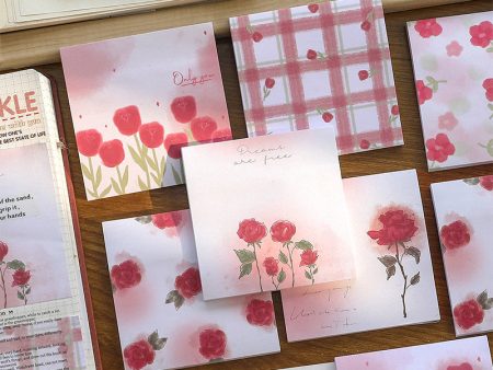 Wholesale Paper Rose Series Post-it Notes Online Hot Sale