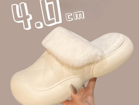 Wholesale Baotou Removable Thick Sole Anti-slip Waterproof Autumn and Winter New Plush Cotton Slippers For Sale