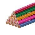 Wholesale Color Pencils with Large Leather Tips HB Hexagonal Log Pencils Online Hot Sale