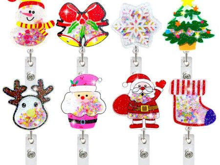 Wholesale Christmas Collection Retractable Badge Scroll Keychain For Cheap