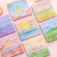 Wholesale Landscape Oil Painting Paper Sticky Notes Online Hot Sale