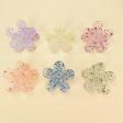 Wholesale Acrylic Splash Paint Colorful Flower Hair Clips Cheap