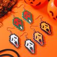 Wholesale 2023 Halloween Irregular Creative Multicolor Horror Acrylic Earrings on Sale