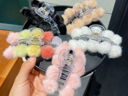 Wholesale Simple Autumn and Winter Plush Clamps Online now