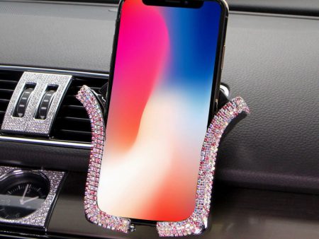 Wholesale Car Diamond-encrusted Plastic Mobile Phone Holder For Discount