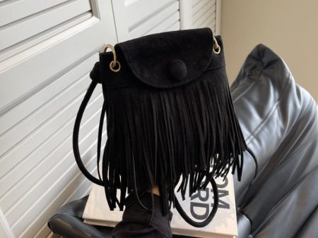 Wholesale Tassel Bucket Bag Autumn and Winter Retro Bohemian Shoulder Crossbody Bag Sale