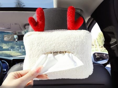 Wholesale car paper drawer bag creative cute lambskin car tissue box Online Sale