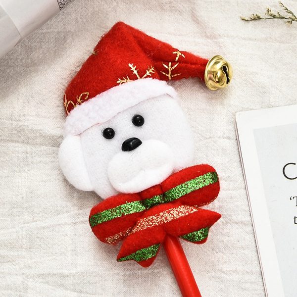 Wholesale Christmas Cloth Cartoon Old Man Snowman Pattern Pencil Sale