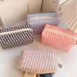 Wholesale Square Candy Color Contrast Fabric Cosmetic Bag Online