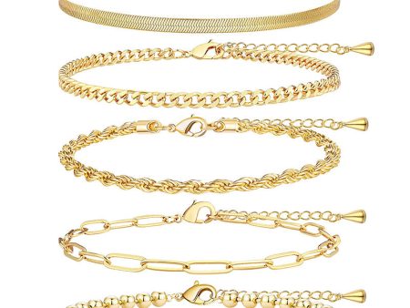 Wholesale 14K 10PCS Gold Plated Exquisite Bracelets Online now