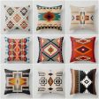 Wholesale Aztec Printed Ethnic Style Linen Pillowcases Discount