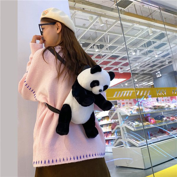 Wholesale Cartoon Plush Cute Panda Backpack For Discount