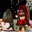 Wholesale Christmas New Decorations Cartoon Dolls Linen Gift Bags For Discount