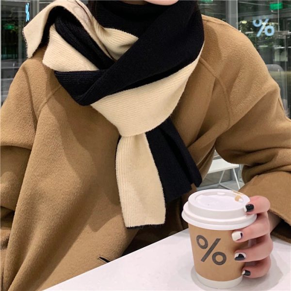 Wholesale Autumn and Winter Long Knitted Acrylic Scarf For Sale