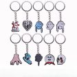 Wholesale 10pcs pack Cartoon Horror Gesture PVC Keychain Online Sale