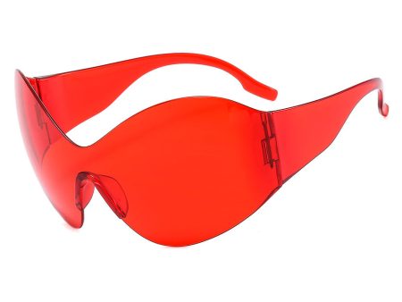 Wholesale Y2K Future Technology Sense Frame Siamese PC Sunglasses Online