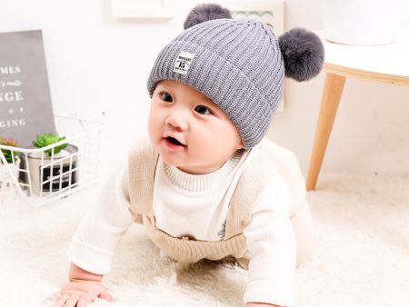 Wholesale Acrylic Wool Children s Baby Knitted Hat 10pcs Fashion