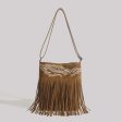 Wholesale 2023 Autumn and Winter Retro Simple Embroidered Tassel Crossbody Bag Discount