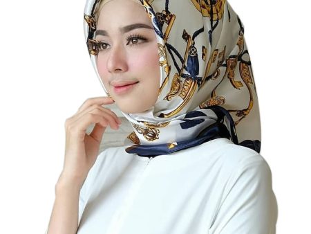 Wholesale Chain Printed Imitation Silk Scarf Online