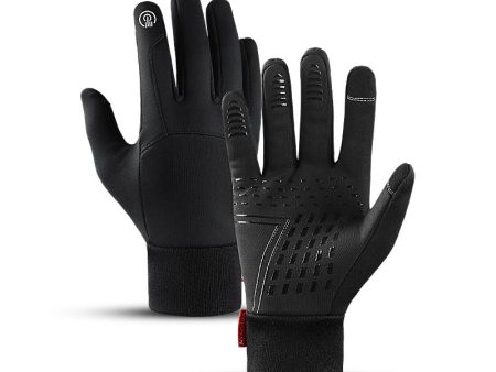 Wholesale Autumn and Winter Touch Screen Bicycle Riding Cold-proof Polyester Gloves Online