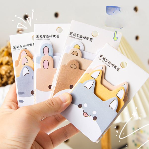 Wholesale Paper Cartoon Animal Sticky Notes Online