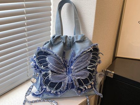 Wholesale 2023 Canvas Butterfly Shoulder Crossbody Bag Discount