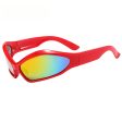 Wholesale Y2K Personalized Oval Color Matching PC Sunglasses Online now